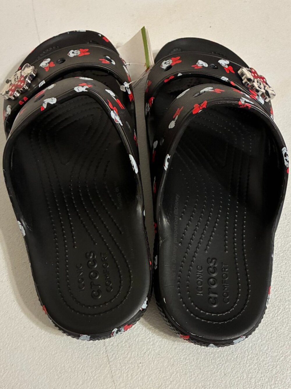 NEW Disney Parks Crocs Exclusive Minnie Mouse Slides Sandals Men's 9 Women's 11 - Picture 6 of 7